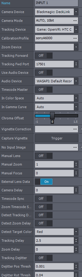 Tracked camera template, the actual shooting content experiences shaking.