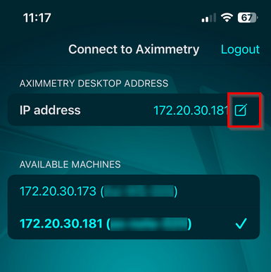 Aximmetry Eye works only on Wifi... no connection when cabled