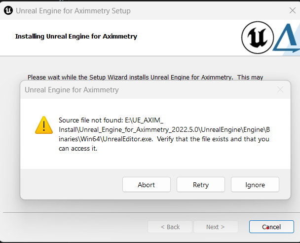 Problem Installing Unreal Engi | Forum | Aximmetry