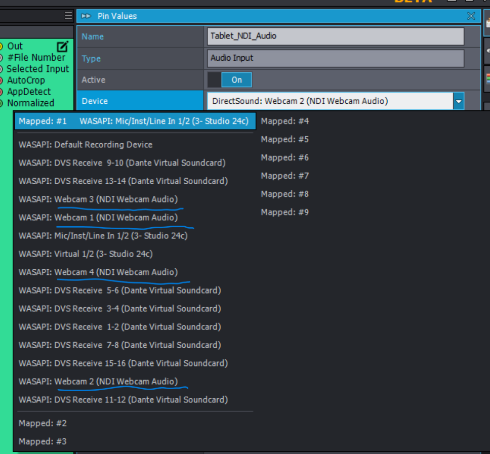 Beta 2023.3 blocking NDI webcam?