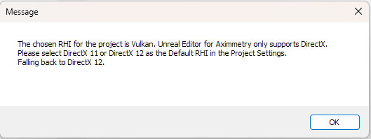 Aximmetry Unable to Open Unreal Engine 