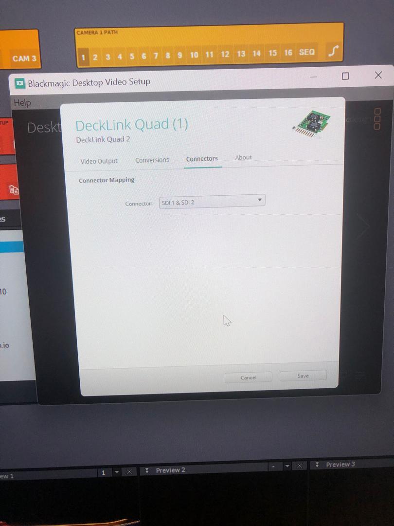 blackmagic  Decklink Quad 2 sdi output trouble