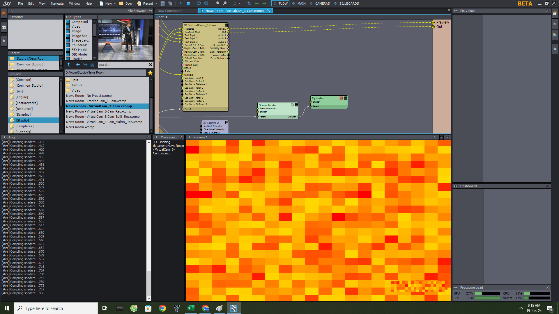 Preview and Output on Axim 2024.2.0 issue