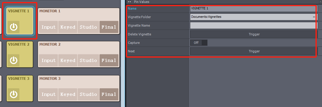 Tracking camera: Vignettes.What is the function