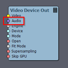 How do we get audio out of the SDI Preview Monitor?