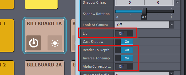 There is a difference in the color of the composite image between the virtual camera and the tracking camera