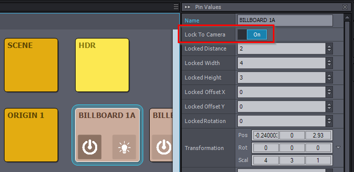 how to tilt and pan the camera freely while I track moving cube with Aximmetry_Tracked_Cam？